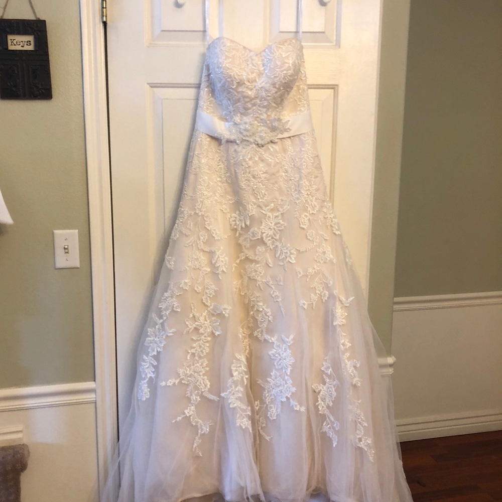 Beautiful David’s Bridal wedding dress